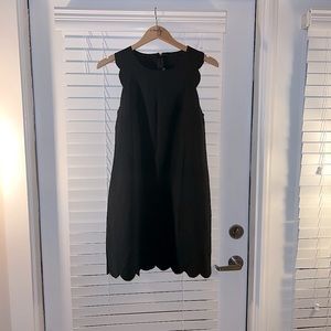 Light weight, mini dress with scalloped hem